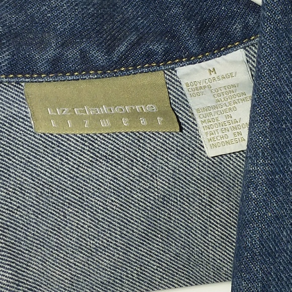 Liz Claiborne Ladies Blue Jean Vest (M) ☉☉SALE☉☉ - Picture 4 of 7